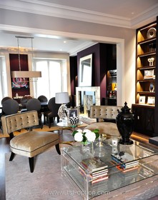 Addison Road - art deco,living room