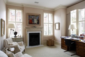 Annabel's House - fireplace,study