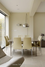 Audrey House - floor - light,floor - tiled,living room,modern