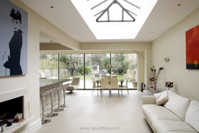Audrey House - modern,floor - light,floor - tiled,dining room