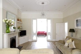 Audrey House - floor - light,floor - tiled,living room,modern