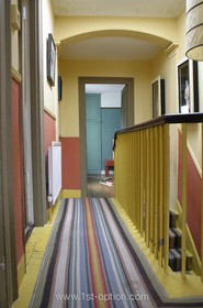 Brixton House - hallway,bright colours,quirky