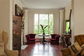 Cassland - mirror,antique furniture,living room,floor - wooden,fireplace - working