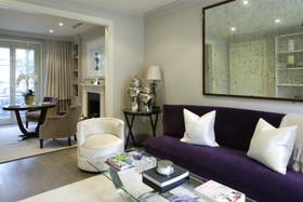 Chelsea House - living room,mirror,modern