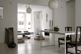 Chesterton Road - dining room,floor - light,floor - wooden,white space