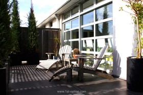 City Penthouse - floor - dark,floor - tiled,roof garden,terrace/patio
