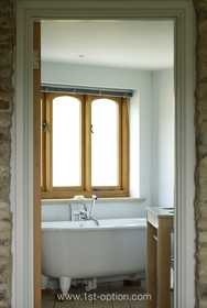 Coombe Farm - bath -  roll top,bathroom