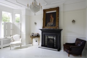 Creffield - antique furniture,period,fireplace,floor - light,floor - wooden,living room,wood panneling,fireplace - working