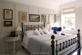 Creffield - antique bed,period,bedroom,wood panneling