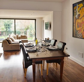 Evans Place - floor - wooden,dining room,floor - dark