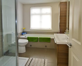 Evans Place - bathroom,floor - tiled,shower
