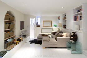 Hampton Lodge - floor - light,floor - wooden,living room