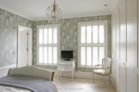 Hampton Lodge - bedroom,floor - carpet,floor - light,wallpaper