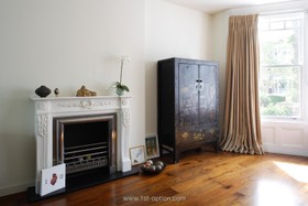Heath House - living room,floor - wooden,fireplace,period,floor - dark