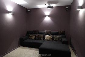 Heath House - home cinema,dark colours