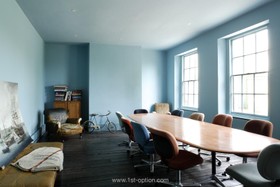 Henry VIII Boathouse - bright colours,floor - wooden,office,floor - dark