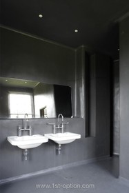 Henry VIII Boathouse - modern,bathroom,dark colours