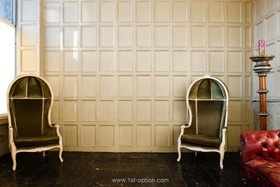 The House - antique furniture,quirky,wood panneling