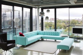 The Jam Factory - living room,bright colours,floor - concrete,floor - light,modern