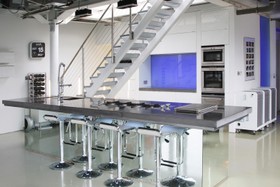 The Jam Factory - metallic,floor - concrete,kitchen,kitchen island,floor - light,modern