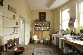 Jubilee Tavern - floor - wooden,kitchen,floor - dark,country