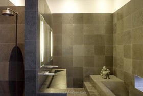 Lightbox - modern,bathroom,floor - tiled,floor - dark
