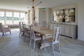 Limestone - shabby chic,dining room