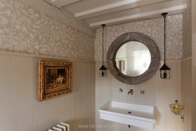 Limestone - mirror,wood panneling,retro/vintage
