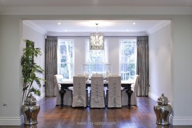 Littleworth - dining room,floor - light,floor - wooden,modern