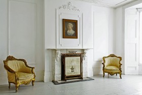Lordship Park - antique furniture,wood panneling,white space,floor - wooden,opulent,fireplace,floor - light