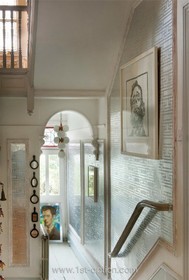 Mapesbury Road - hallway,wallpaper,period