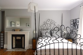 Marsham Place - modern,bedroom,floor - wooden,fireplace,floor - dark
