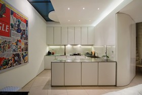 Mews - floor - light,floor - tiled,kitchen,minimalistic,modern