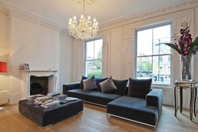 Mildmay - fireplace,floor - light,floor - wooden,living room,modern
