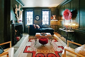 Mile End Road - antique furniture,chaise longue,dark colours,opulent