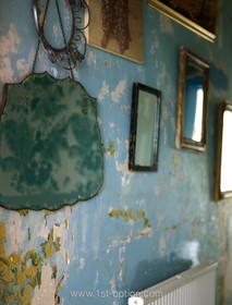 Mount Pleasant - mirror,distressed walls
