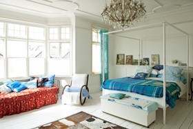 Mount Pleasant - bedroom,floor - wooden,retro/vintage,floor - light