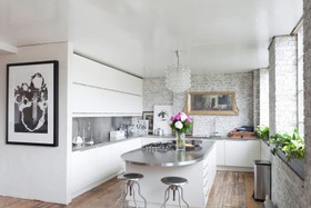 Nile Street - kitchen,kitchen island,floor - wooden