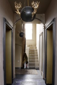 Oriel - dark colours,floor - dark,floor - wooden,hallway,period,staircase