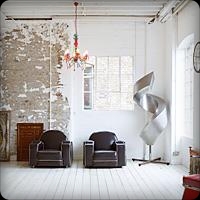 Perseverance Loft - distressed walls,floor - light,floor - wooden,retro/vintage