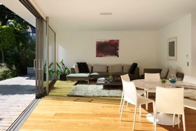 Phillips Place - living room,floor - wooden,floor - light,modern