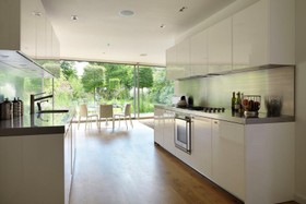 Phillips Place - floor - wooden,kitchen,modern