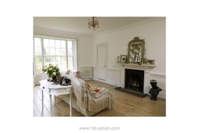 Rose Villa - fireplace,floor - wooden,living room,shabby chic,floor - light