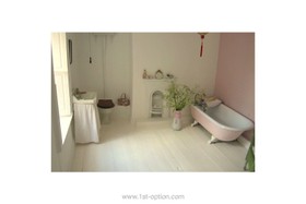 Rose Villa - bathroom,floor - light,floor - wooden,period,fireplace