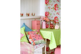 Rose Villa - bright colours,wallpaper
