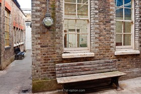 Ruby House - courtyard,exposed brick