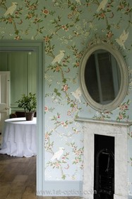 Southgate - period,fireplace,mirror,wallpaper