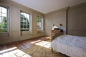 Southgate - antique bed,bedroom,floor - wooden,period,wood panneling