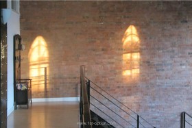Spratts Factory - exposed brick,floor - light,floor - wooden,hallway