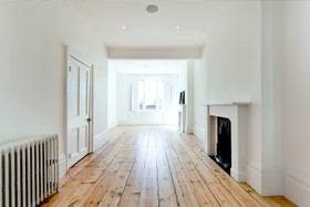 St Georges - white space,floor - wooden,fireplace